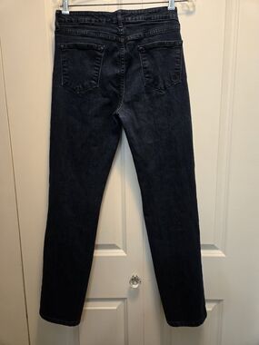 CJ By Cookie Johnson Women's Dark Blue Straight-Leg Jeans Size 30